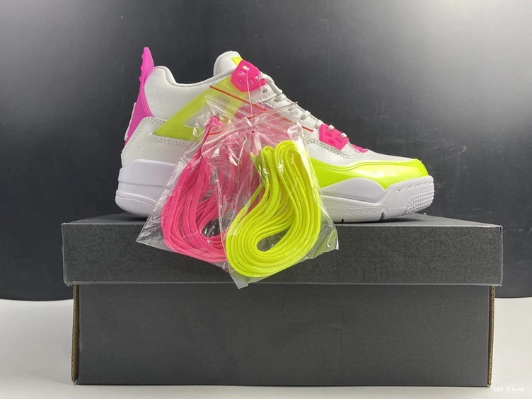 Jordan Retro 4 Pink White (GS) - CV7808-100 Lemon 0420